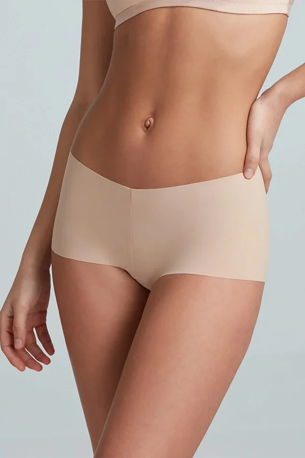 Classic Boyshort in Beige - Image 2