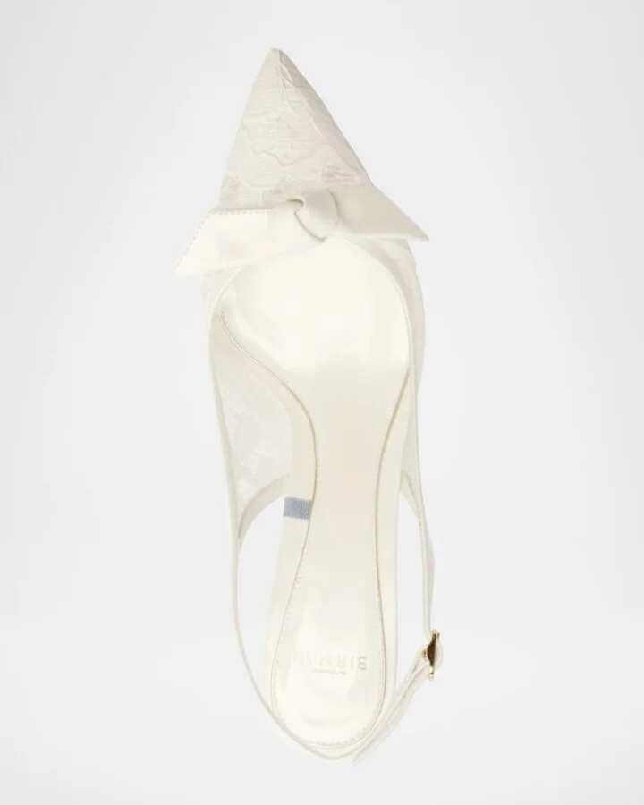 Classic Clarita Lace Slingback Pumps - Image 3
