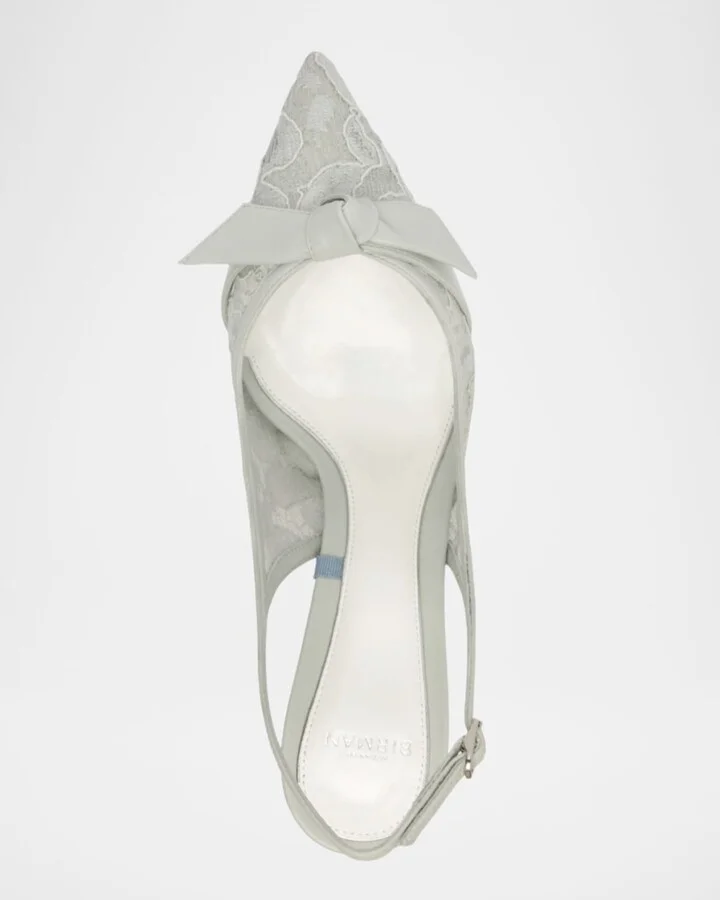 Classic Clarita Lace Slingback Pumps - Image 2
