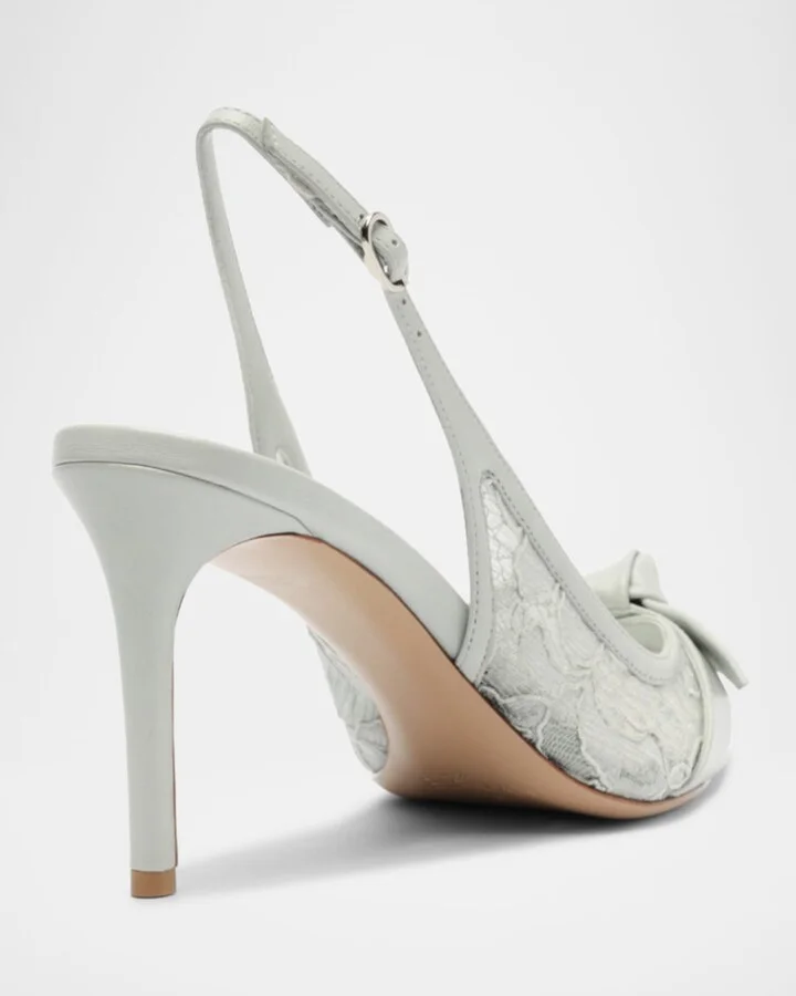 Classic Clarita Lace Slingback Pumps - Image 4