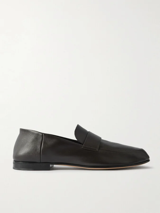 Classic Collapsible-Heel Leather Loafers