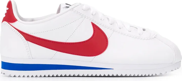 Classic Cortez "White/Varsity Red" leather sneakers