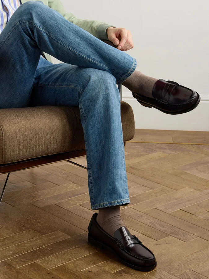 Classic Dan Leather Penny Loafers - Image 2