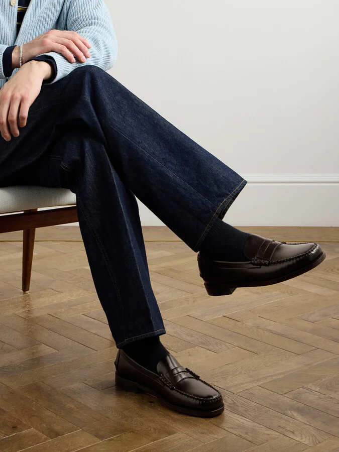 Classic Dan Leather Penny Loafers - Image 2