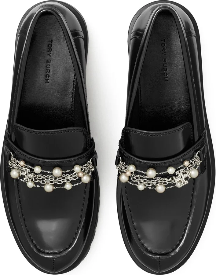 Classic Embellished Lug Sole Loafer - Image 4