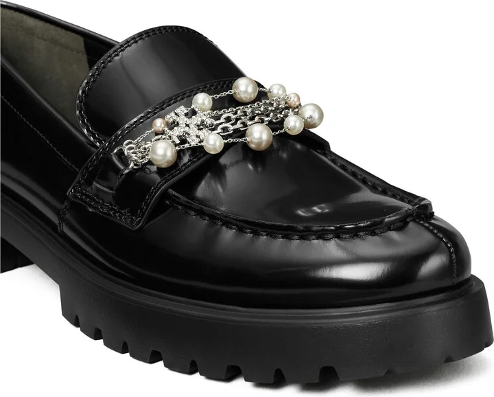Classic Embellished Lug Sole Loafer - Image 5