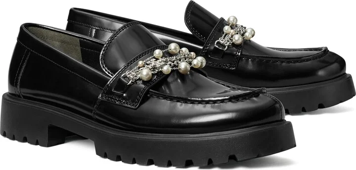 Classic Embellished Lug Sole Loafer