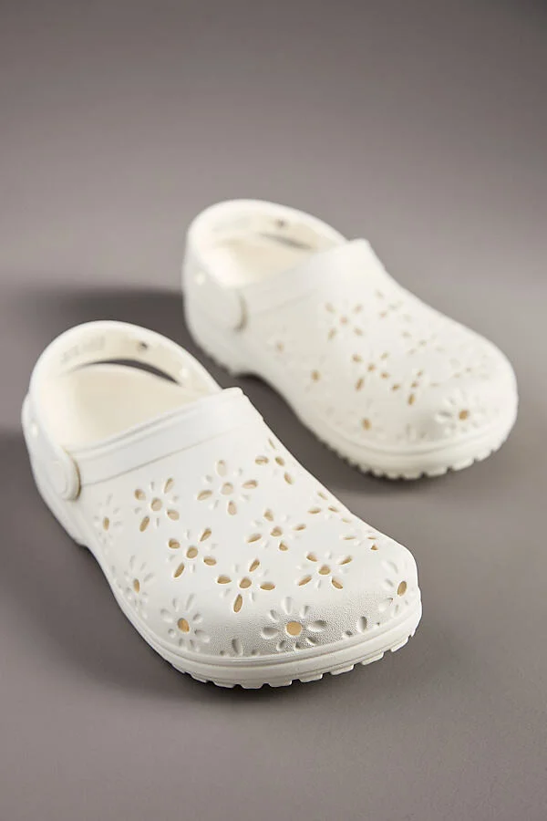Classic Floral Cutout Clogs - Image 2
