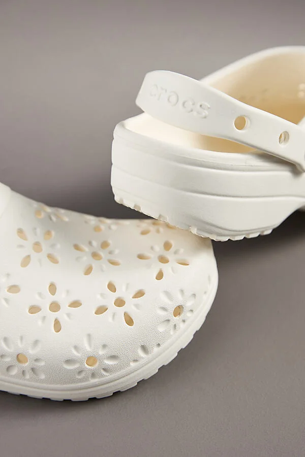 Classic Floral Cutout Clogs - Image 3