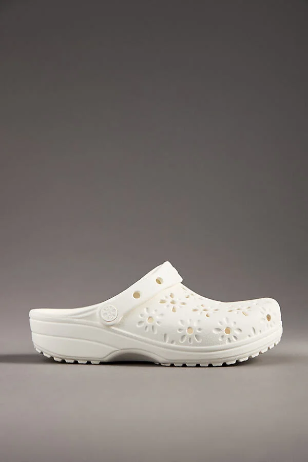 Classic Floral Cutout Clogs