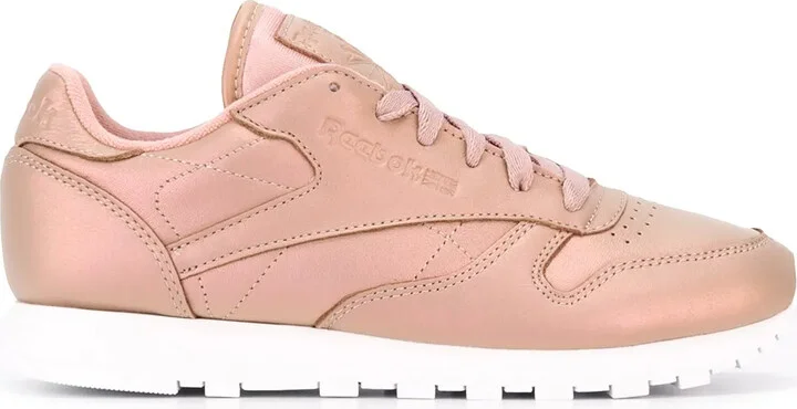 Classic leather pearlized sneakers