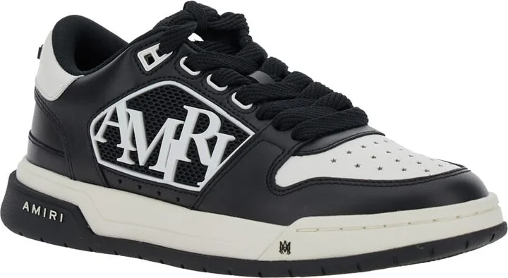 'classic Low' Black Low Top Sneakers With Logo Lettering On Side And Heel In Leather Woman - Image 2