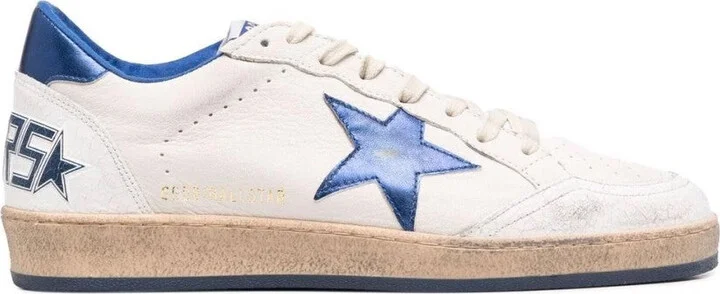 Classic Low-Top Sneakers With Textured Leather Upper