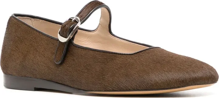 Classic Mary Jane Leather Ballerina Shoes - Image 2