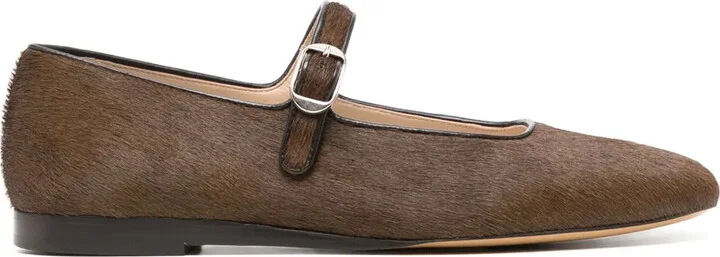 Classic Mary Jane Leather Ballerina Shoes