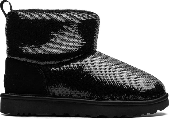 Classic Mini "Mirror Ball Black" ankle boots