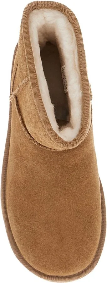 'Classic Mini Platform' Beige Ankle Boots With Platform In Suede Woman - Image 4
