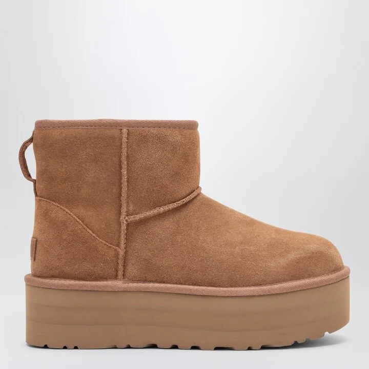 Classic Mini Platform boots in chestnut