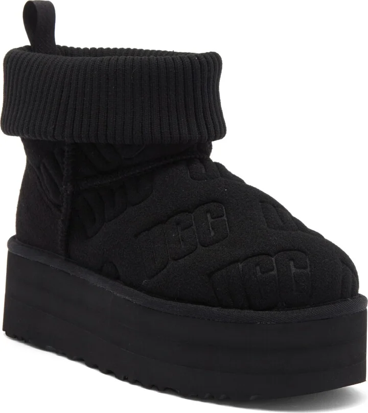 Classic Mini Platform Felted Boot
