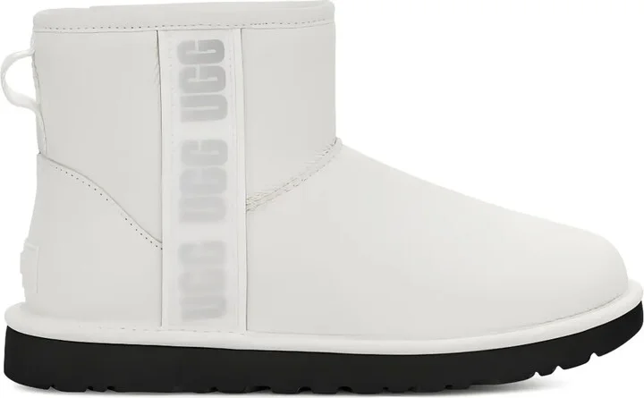Classic Mini Side Logo "Ultra Matte White" ankle boots