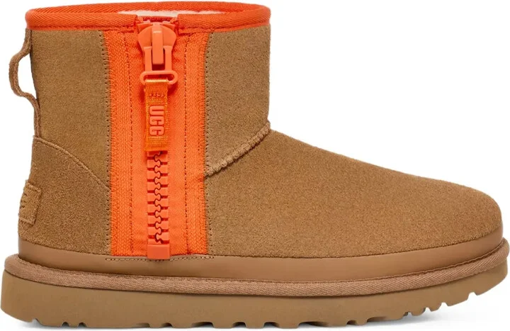 Classic Mini Zipper Tape Logo "Chestnut" boots