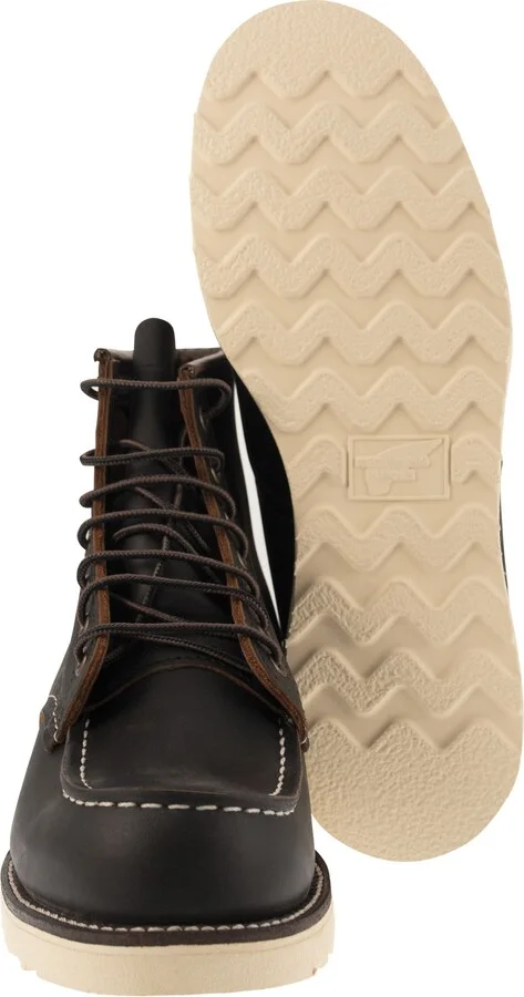Classic Moc - Leather Boot With Laces - Image 5