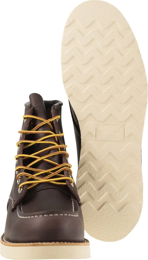 Classic Moc - Leather Boot With Laces - Image 5