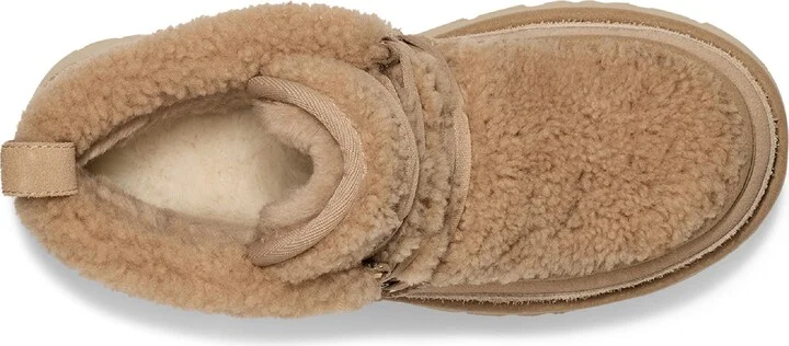 Classic New Heights Genuine Shearling Lace-Up Bootie - Image 4