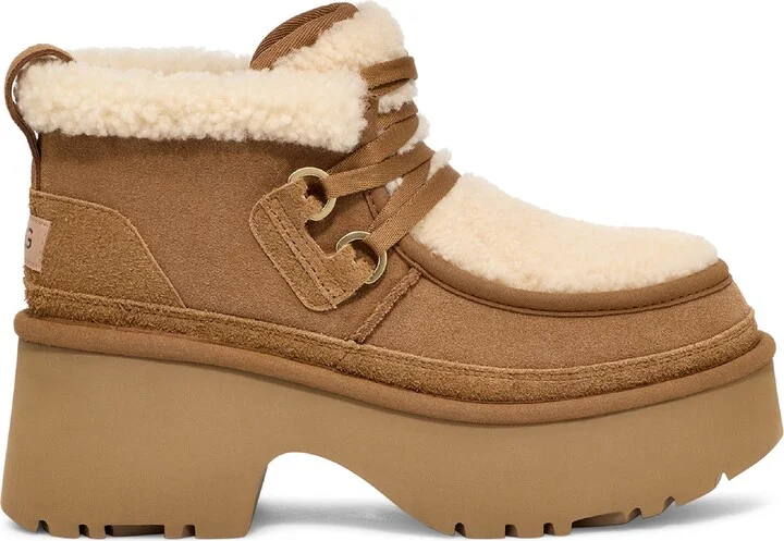 Classic New Heights Genuine Shearling Lace-Up Bootie - Image 9
