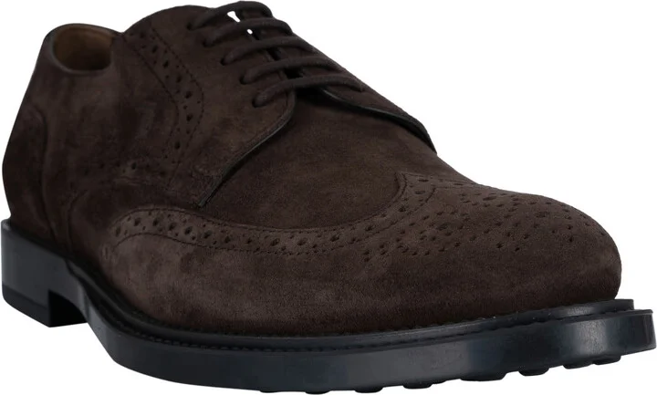Classic Perforated Derby Shoes - Image 2