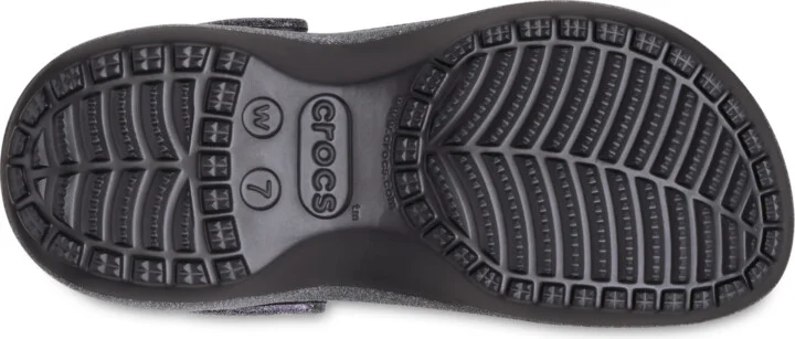 Classic Platform Iridescent Glitter Embellished Clog - Image 4