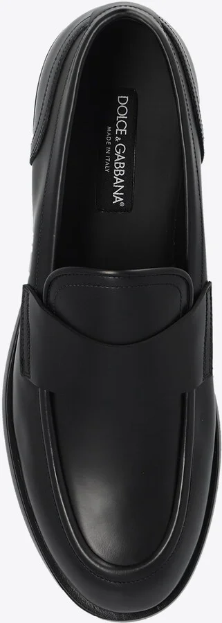 Classic Polished Leather Loafers - Image 3