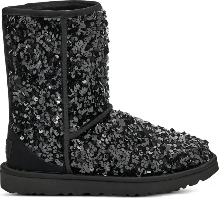 Classic Short Chunky sequin-embellished boots