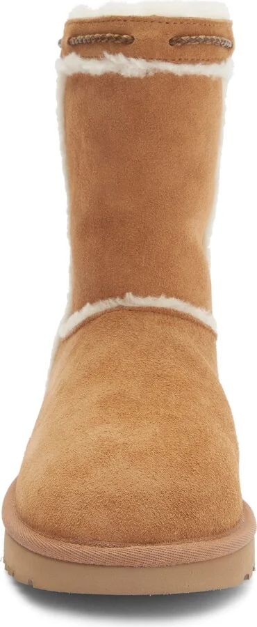 Classic Short Shearling Braid Trim Boot - Image 3