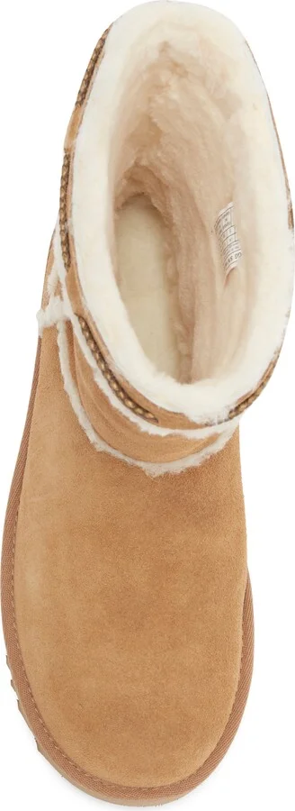 Classic Short Shearling Braid Trim Boot - Image 5