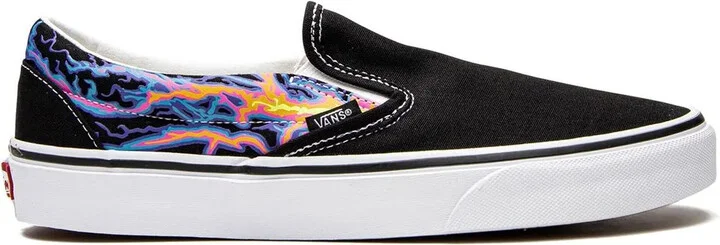 Classic Slip-On "Electric Flames" sneakers