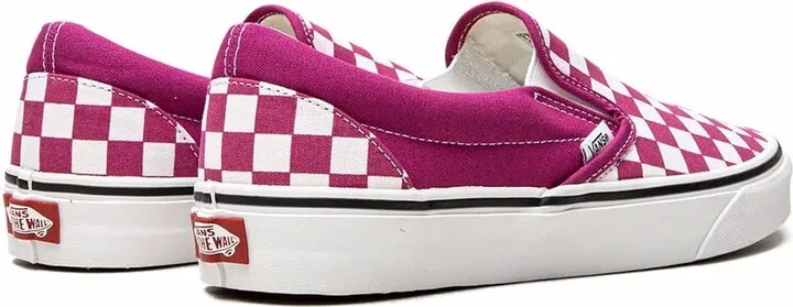 Classic Slip-On "Fuchsia Checkerboard" sneakers - Image 3