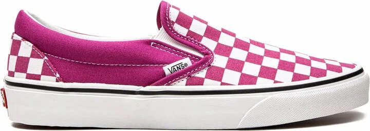 Classic Slip-On "Fuchsia Checkerboard" sneakers