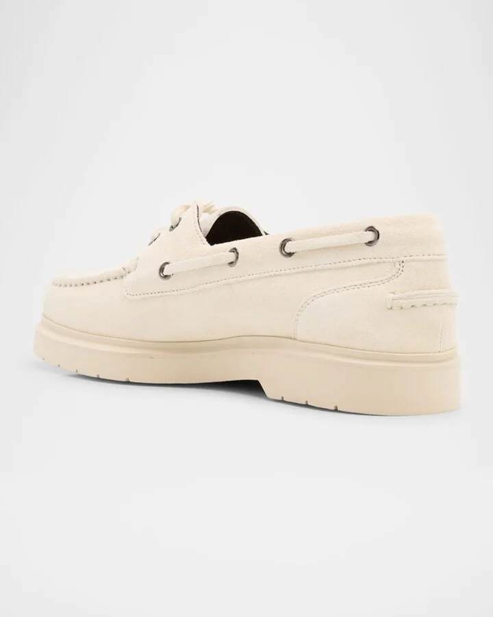 Classic Suede Boat Loafers - Image 4