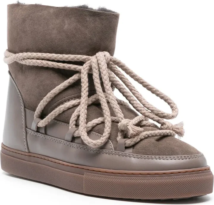 Classic suede lace-up boots