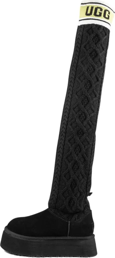 Classic Sweater Letter "Black" boots - Image 5