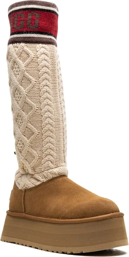Classic Sweater Letter "Chestnut" boots - Image 2