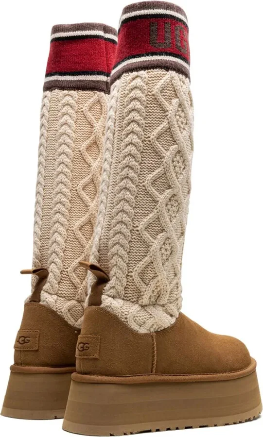 Classic Sweater Letter "Chestnut" boots - Image 3