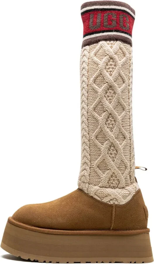 Classic Sweater Letter "Chestnut" boots - Image 5