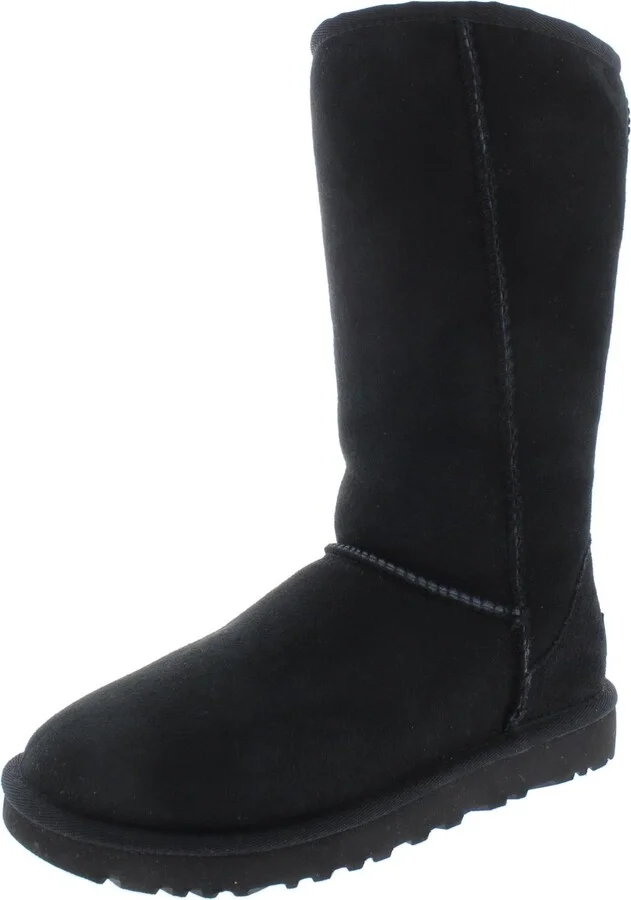 Classic Tall II Womens Suede Fur Lined Winter Boots
