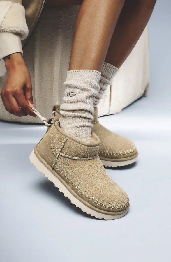 Classic Ultra Mini Biarritz Genuine Shearling Lined Bootie - Image 2