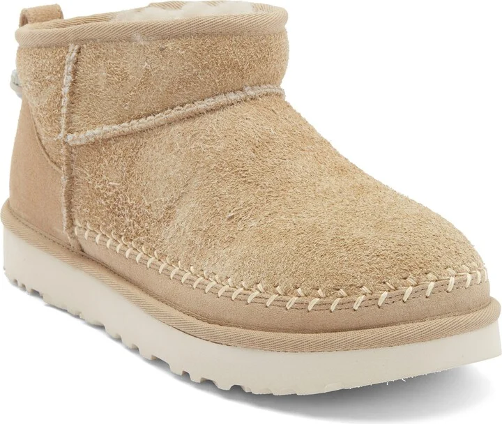 Classic Ultra Mini Biarritz Genuine Shearling Lined Bootie
