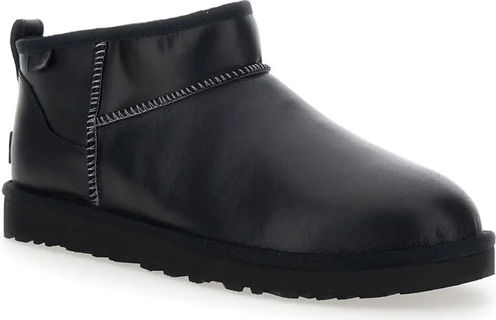 ''classic Ultra Mini' Black Boots In Leather Woman - Image 2