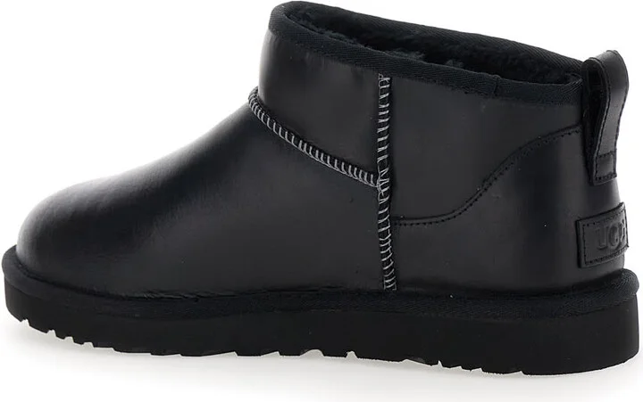 ''classic Ultra Mini' Black Boots In Leather Woman - Image 3
