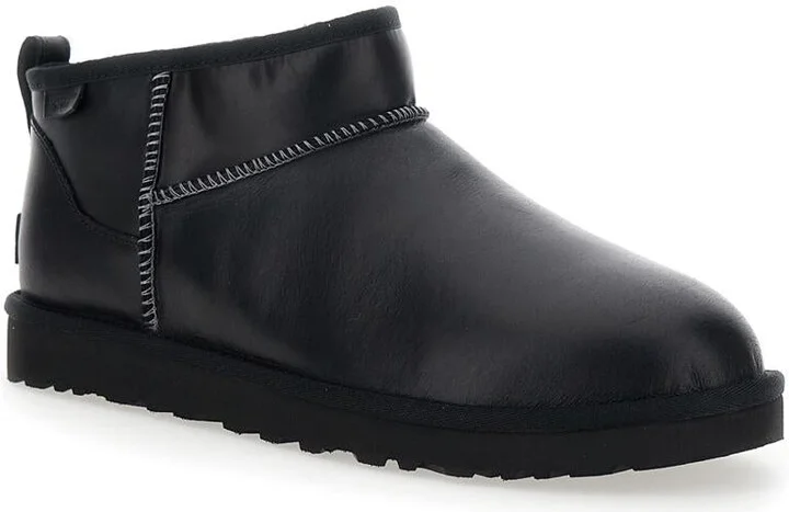 ''Classic Ultra Mini' Black Boots In Leather Woman - Image 2